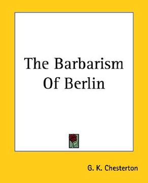 portada the barbarism of berlin (en Inglés)