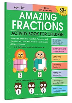 portada Amazing Fractions Activity Book (en Inglés)