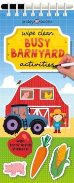 portada Wipe Clean Activities: Busy Barnyard: With Farm-Tastic Stickers! (Wipe Clean Activity Books) (en Inglés)