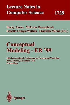 portada conceptual modeling er'99: 18th international conference on conceptual modeling paris, france, november 15-18, 1999 proceedings (en Inglés)