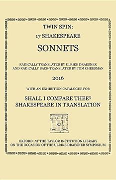 portada Twin Spin - 17 Shakespeare Sonnets Radically Translated and Back-Translated by Ulrike Draesner and Tom Cheesman