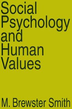 portada social psychology and human values (en Inglés)