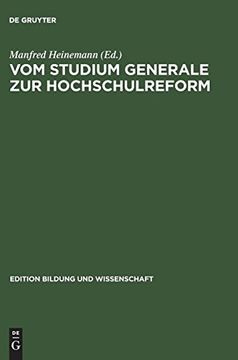 portada Vom Studium Generale zur Hochschulreform (en Alemán)