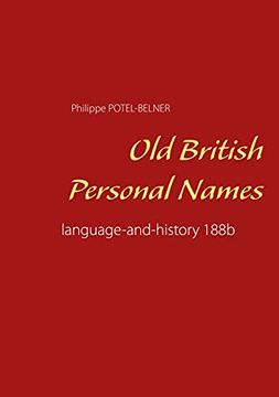 portada Old British Personal Names: Language-And-History 188B (in English)