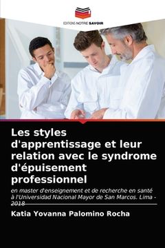 portada Les styles d'apprentissage et leur relation avec le syndrome d'épuisement professionnel (en Francés)