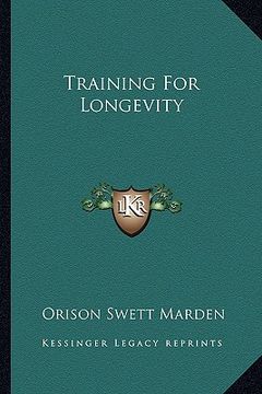 portada training for longevity (en Inglés)