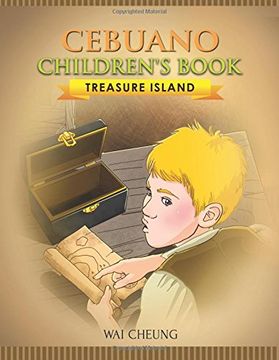 portada Cebuano Children's Book: Treasure Island (en Inglés)