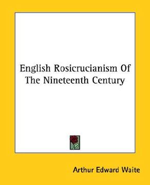 portada english rosicrucianism of the nineteenth century
