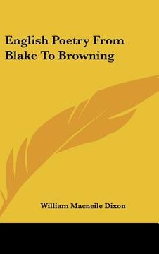 portada english poetry from blake to browning (in English)