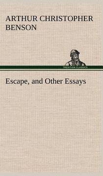 portada escape, and other essays (en Inglés)