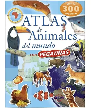 portada Atlas de Animales del Mundo con Pegatinas