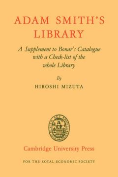 portada Adam Smith's Library: A Supplement to Bonar's Catalogue With a Checklist of the Whole Library (in English)