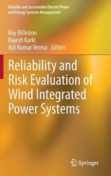 portada reliability and risk evaluation of wind integrated power systems