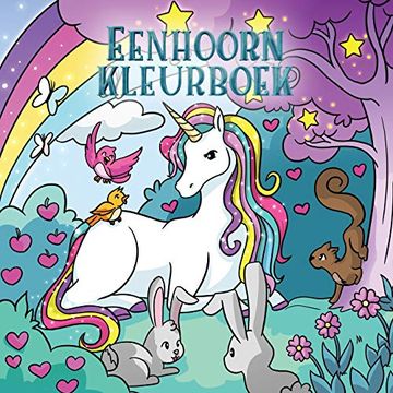 portada Eenhoorn Kleurboek: Voor Kinderen van 4 tot 8 Jaar (Kleurboeken Voor Kinderen) (en Holandés)