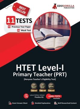 portada HTET Level-I Exam 2023 (English Edition) - Haryana Primary Teacher (PRT) - 8 Mock Tests and 3 Previous Year Papers (1600 Solved Questions) with Free A (en Inglés)