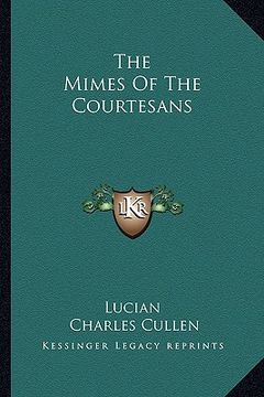 portada the mimes of the courtesans (en Inglés)