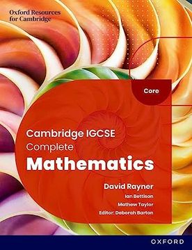 portada Cambridge IGCSE Complete Mathematics Core Student Book 6th E (in English)
