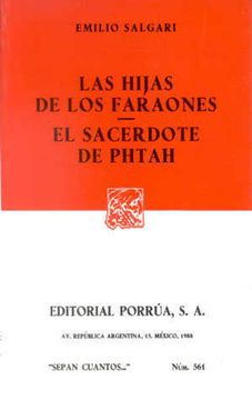 portada Las Hijas de los Faraones, el Sacerdote de Phtah [Paperback] by Emilio Salgari (in Spanish)