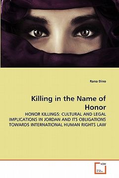 portada killing in the name of honor (in English)