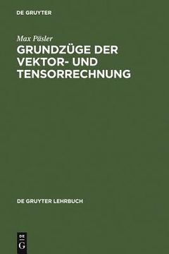 portada grundzuge der vektor- und tensorrechnung (in German)