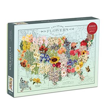 portada Wendy Gold usa State Flowers 1000 Piece Puzzle (in English)
