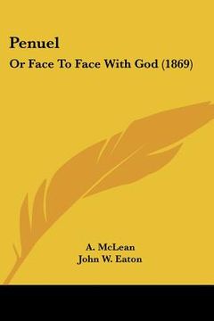 portada penuel: or face to face with god (1869) (in English)