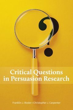portada Critical Questions in Persuasion Research (en Inglés)
