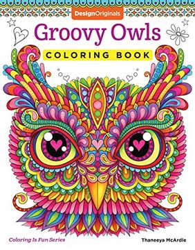 portada Groovy Owls Coloring Book (Coloring Is Fun)
