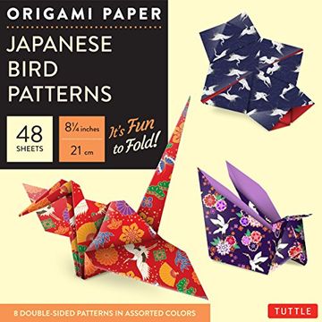 portada Origami Paper - Japanese Bird Patterns - 6 3 