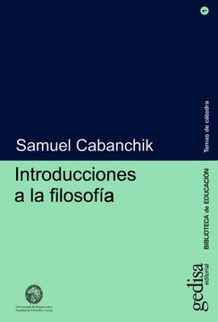 portada Introducciones a la Filosofia (in Spanish)