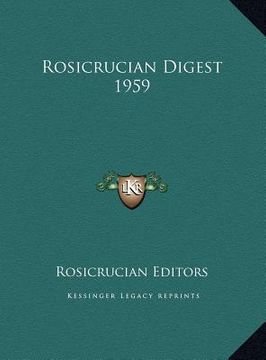 portada rosicrucian digest 1959 (en Inglés)