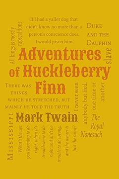 portada Adventures of Huckleberry Finn (Word Cloud Classics) 