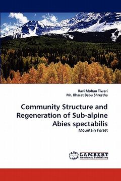 portada community structure and regeneration of sub-alpine abies spectabilis (en Inglés)