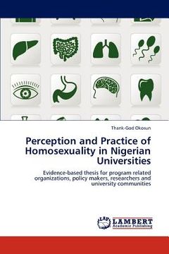 portada perception and practice of homosexuality in nigerian universities (en Inglés)