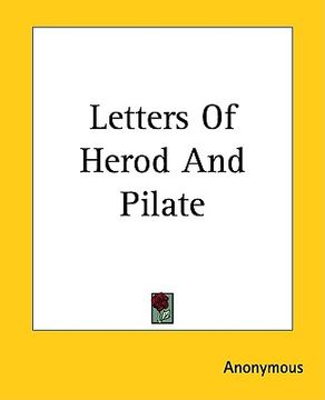portada letters of herod and pilate (en Inglés)
