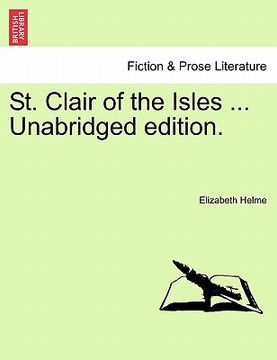 portada st. clair of the isles ... unabridged edition. (en Inglés)