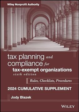 portada Tax Planning and Compliance for Tax-Exempt Organizations, 2024 Cumulative Supplement (en Inglés)