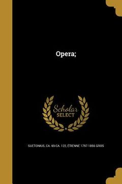 portada Opera; (en Latin)