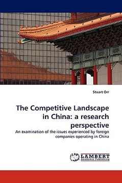 portada the competitive landscape in china: a research perspective (en Inglés)