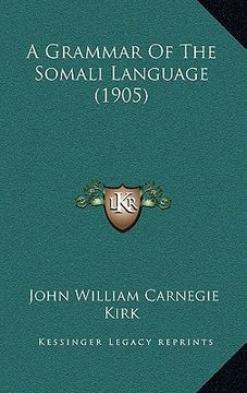 portada a grammar of the somali language (1905) (en Inglés)
