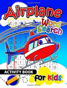 portada Airplane Word Search Activity Book for Kids: Activity book for boy, girls, kids Ages 2-4,3-5,4-8
