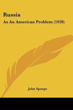 portada russia: as an american problem (1920) (en Inglés)