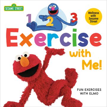 portada 1, 2, 3, Exercise With me! Fun Exercises With Elmo (Sesame Street) (Sesame Street Board Books) (en Inglés)