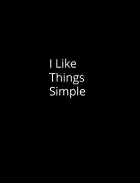 portada I Like Things Simple
