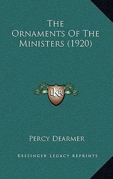 portada the ornaments of the ministers (1920) (in English)