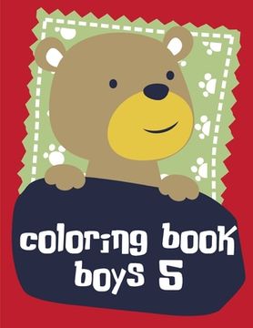 portada Coloring Book Boys 5: Life Of The Wild, A Whimsical Adult Coloring Book: Stress Relieving Animal Designs (en Inglés)