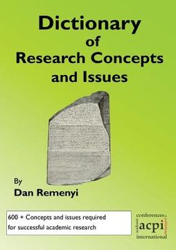 portada A Dictionary of Research Terms and Issues (en Inglés)