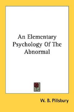 portada an elementary psychology of the abnormal (en Inglés)