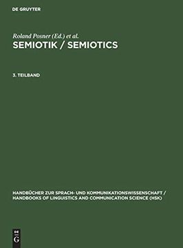 portada Semiotik / Semiotics. 3. Teilband (Handba1/4Cher zur Sprach- und Kommunikationswissenschaft / h) (German Edition) 