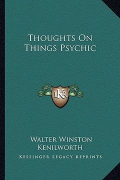 portada thoughts on things psychic